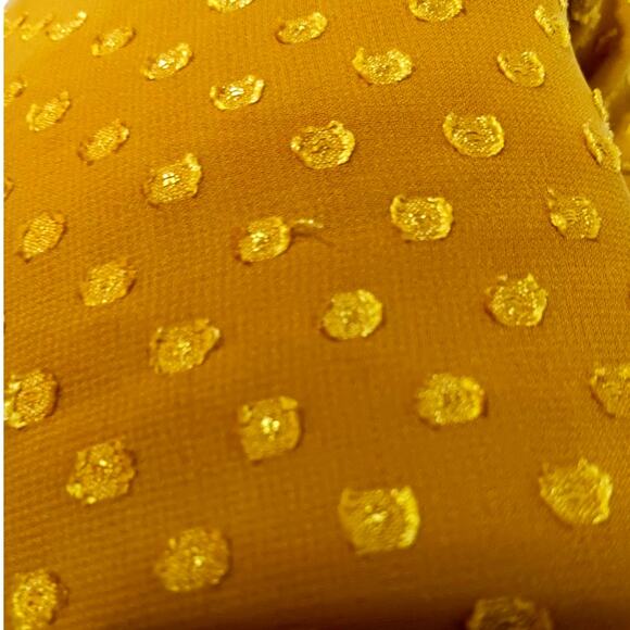 DR2 Blouse Peasant Top XL Flowy Artsy Boho Embroidery Golden Career Office Event - Picture 13 of 13